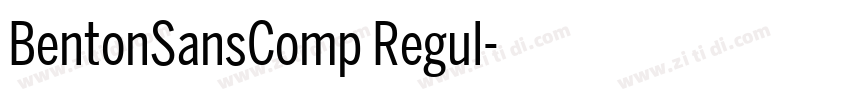BentonSansComp Regul字体转换